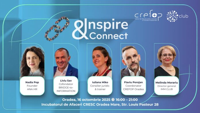 Inspire & Connect: Eveniment dedicat competențelor pentru viitorul muncii, la Oradea